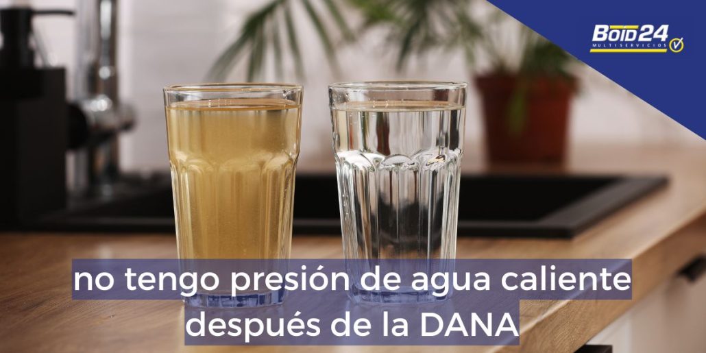 no tengo presion de agua caliente