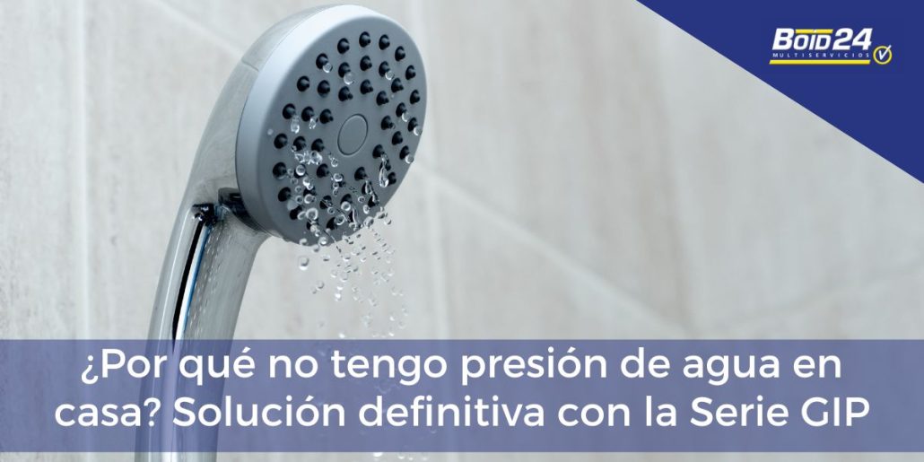 porque no tengo presión de agua